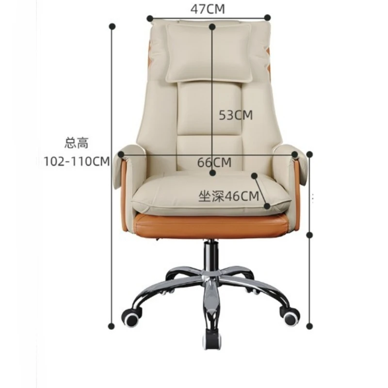 Подголовник, белый офисный стул - Фотография_5