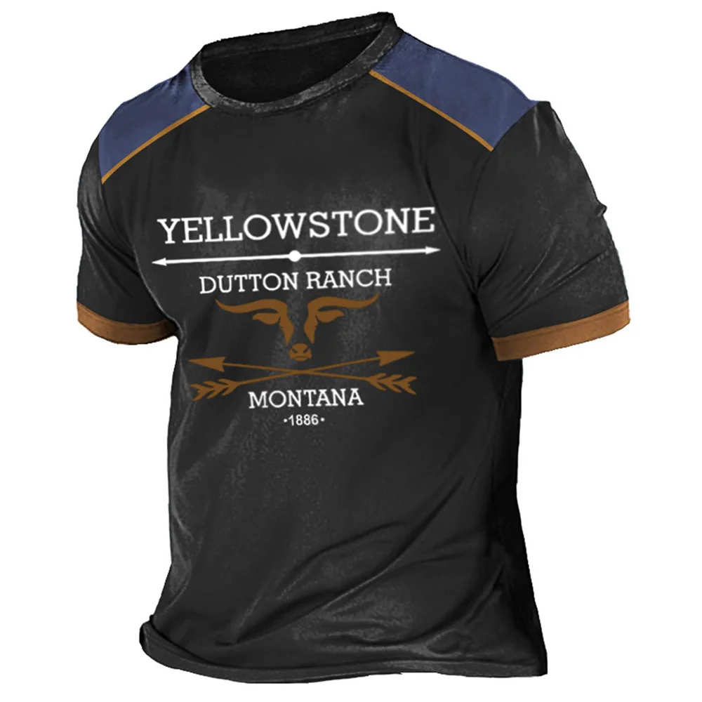 Vintage men's t shirt yellowstone - Фотография_3