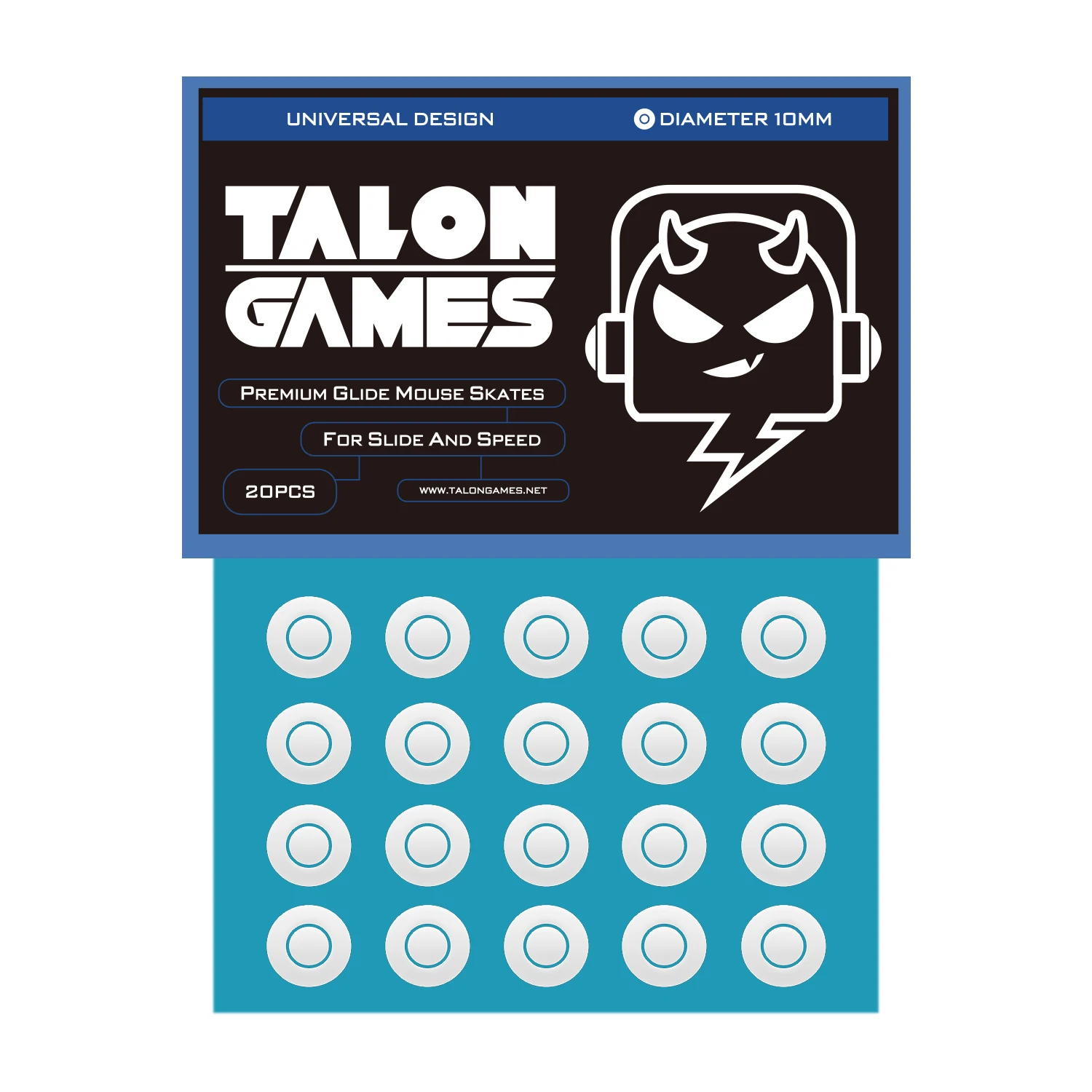 10 мм, ножки для мыши talongames для razer logitech glorious steelseries