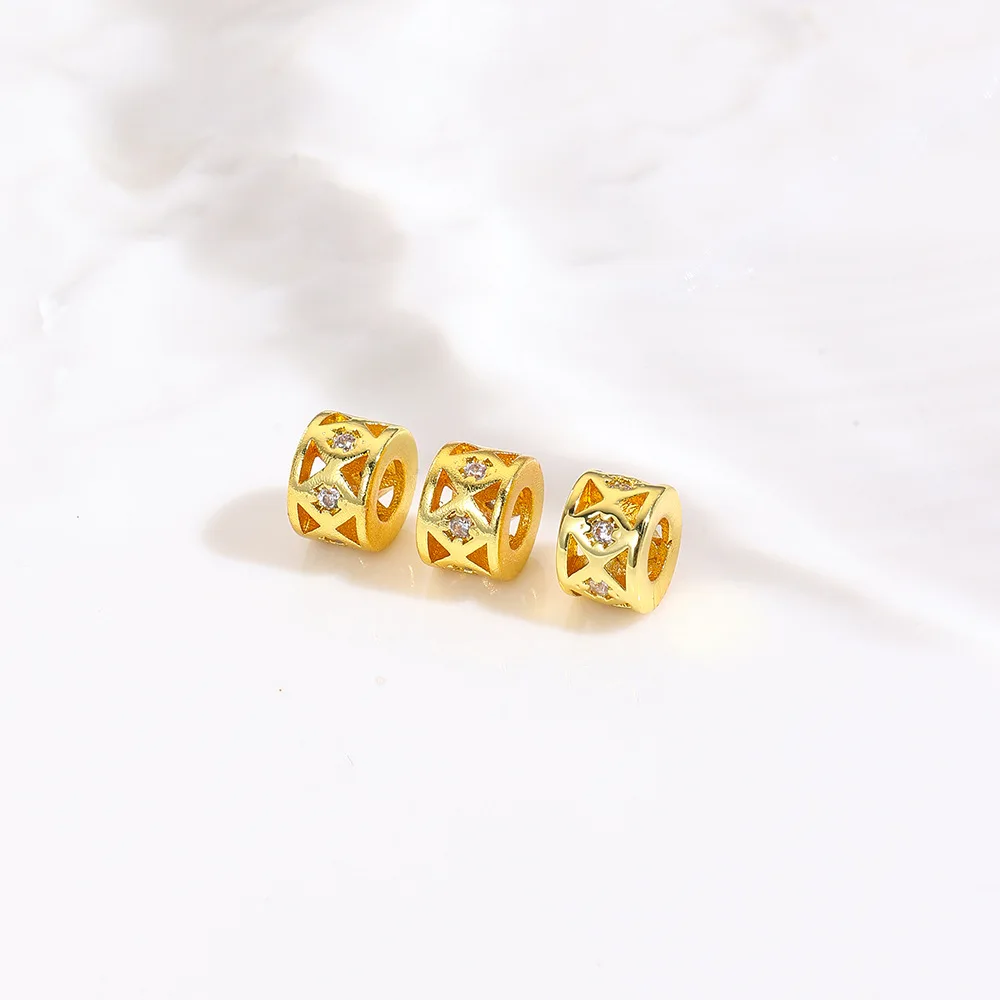 10 медных бусин-разделителей - Фотография_3