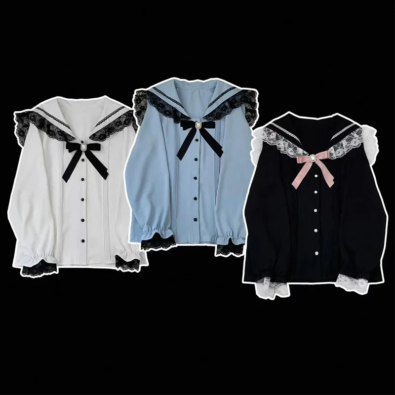 Blusas de mujer японская кавайная - Фотография_4