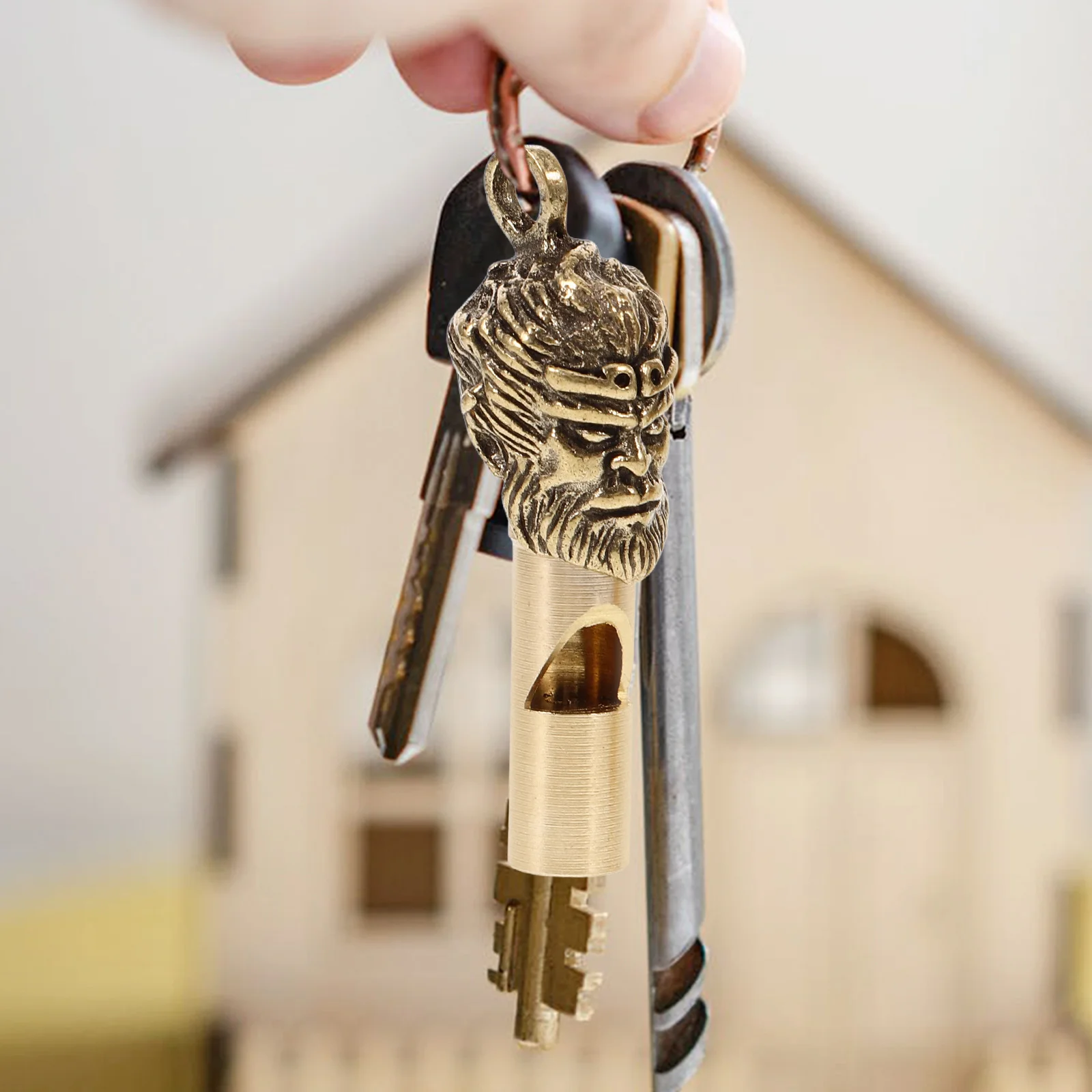 Медный брелок со свистком - Фотография_6