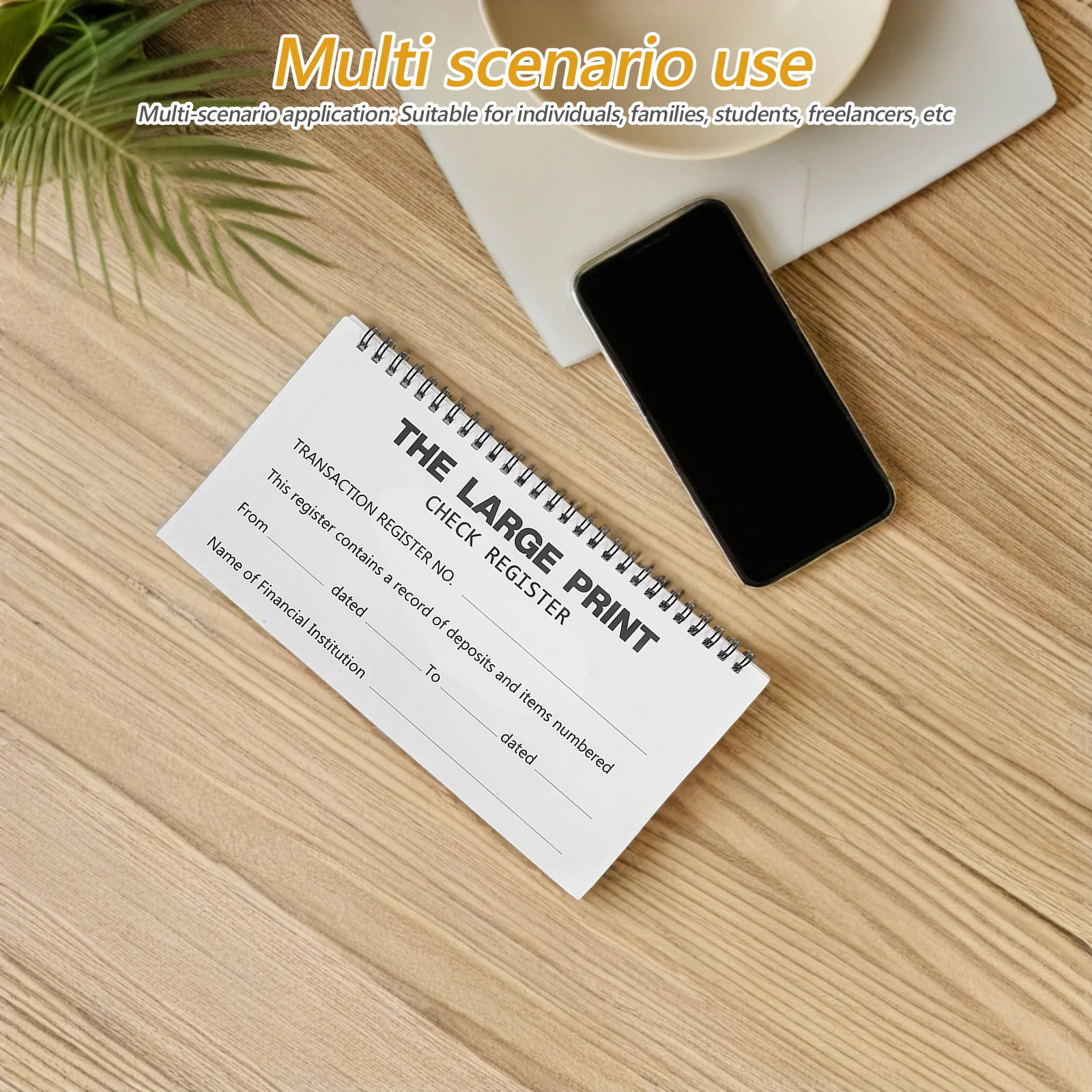 Изящный финансовый трекер-планировщик в спиральном переплете - Фотография_4