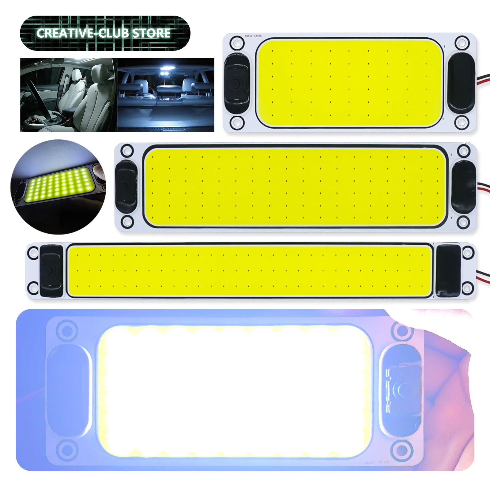 Светодиодный cob 12 в 24 в для