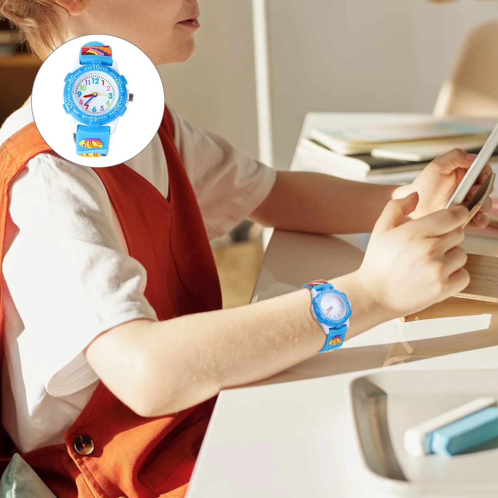 Часы 3d подводный мир дизайн прочное - Фотография_5