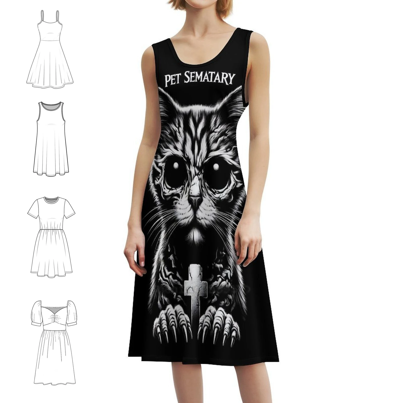 Повседневное платье sematary в корейском стиле для домашних животных
