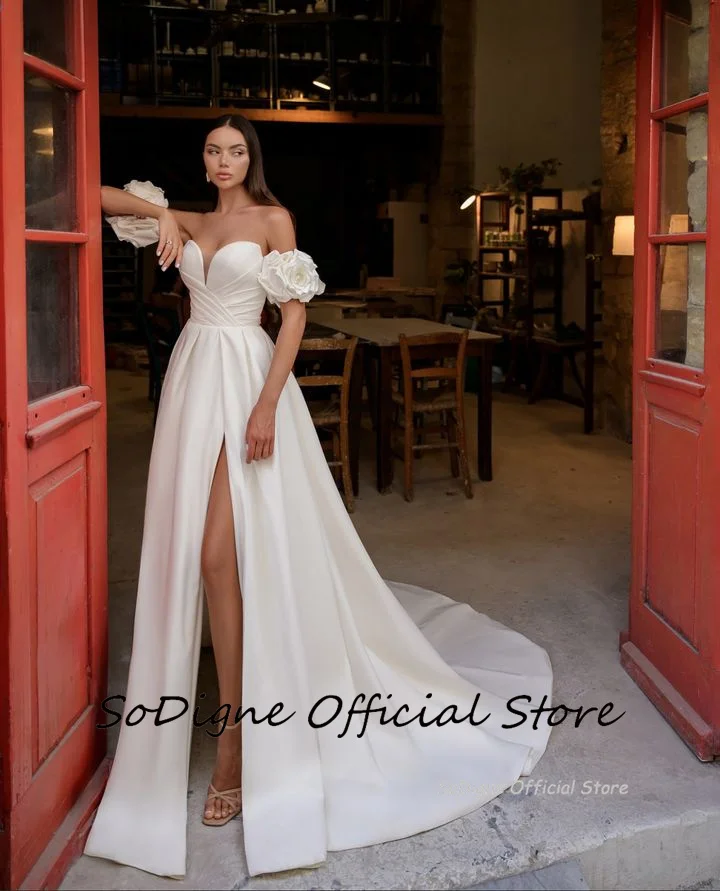 Современные атласные свадебные - Фотография_2