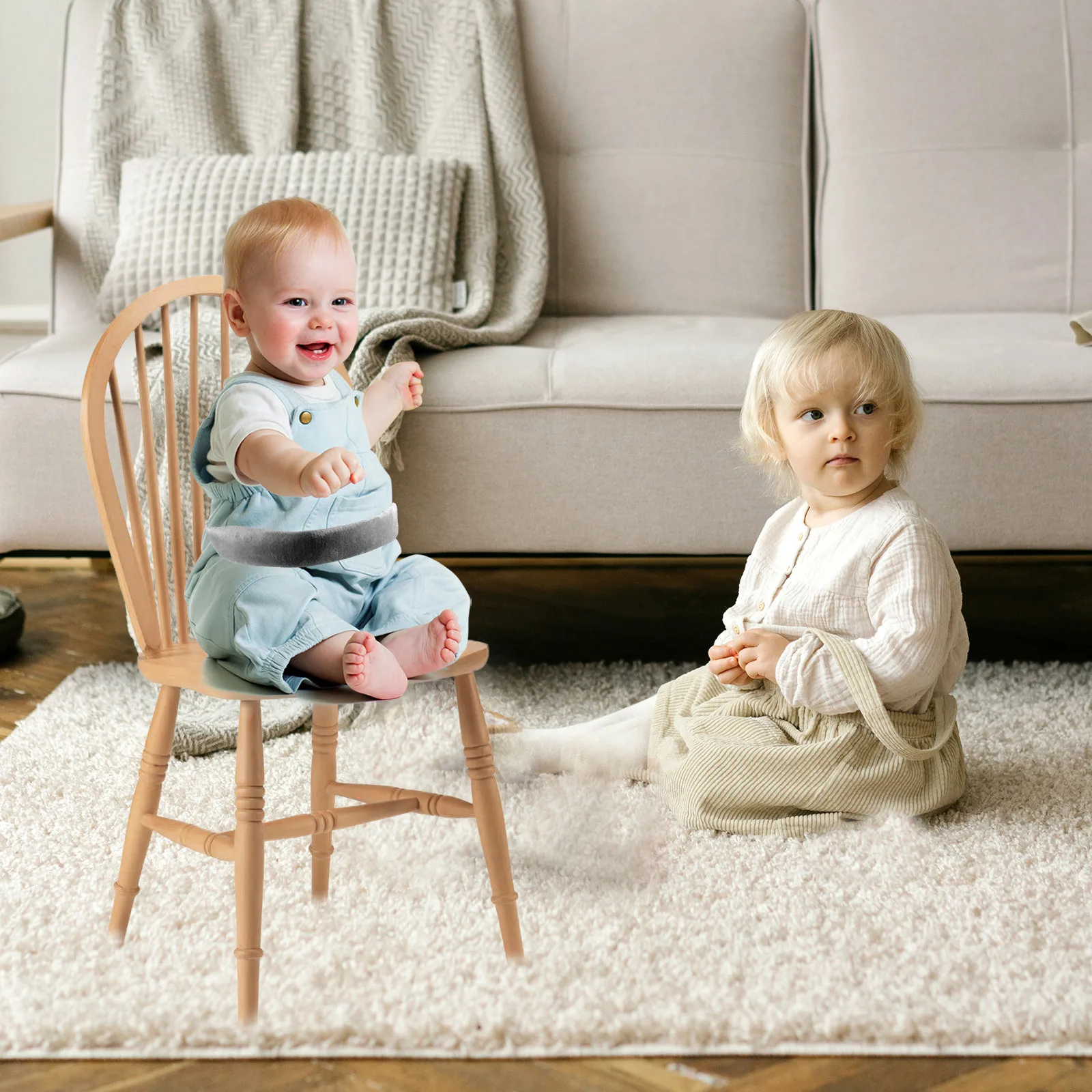 Портативный регулируемый детский стульчик - Фотография_4