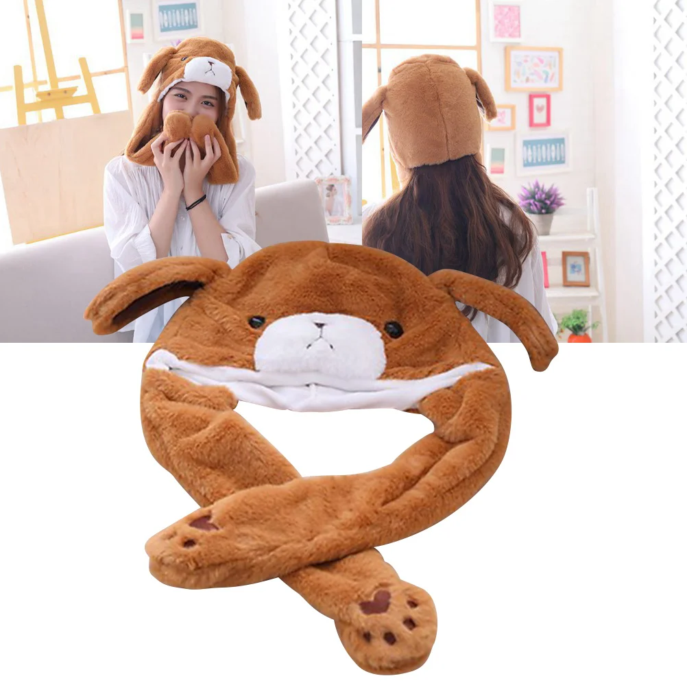 Забавная шапка с подвижными ушками медведя - Фотография_4