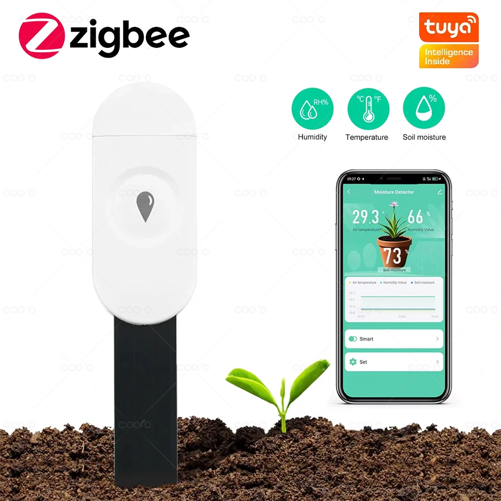Датчик влажности почвы tuya zigbee