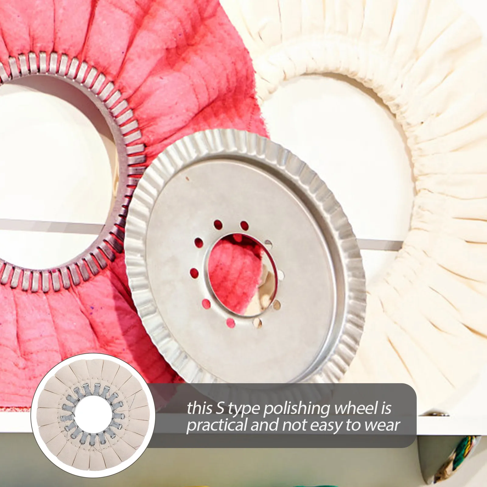 Полировальный круг из хлопчатобумажной ткани 150x50x22 мм - Фотография_6