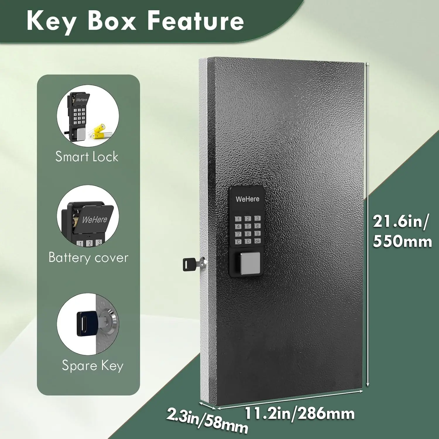 Настенное крепление wehere smart key lock box - Фотография_5