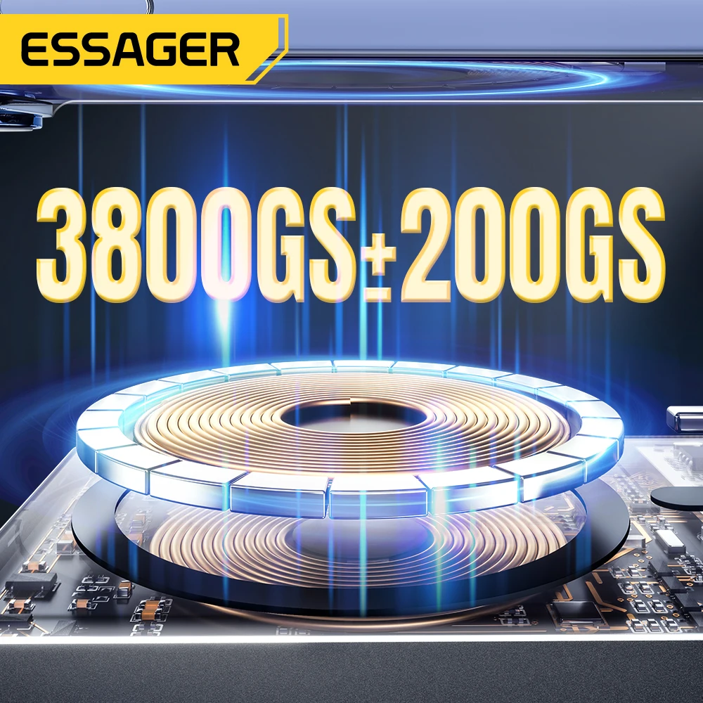 Тонкий беспроводной внешний аккумулятор essager power bank - Фотография_4