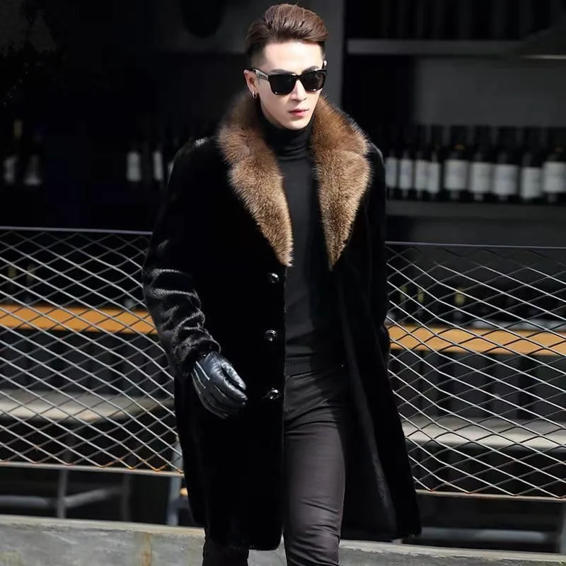 Норковое пальто с воротником - Фотография_2