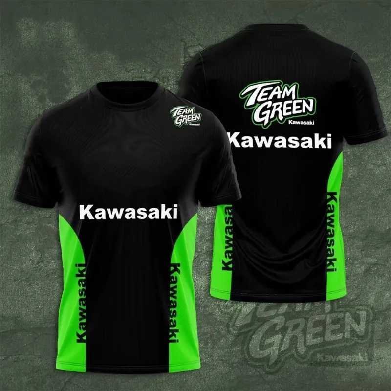 Мужская летняя футболка kawasaki racing team 2025 года