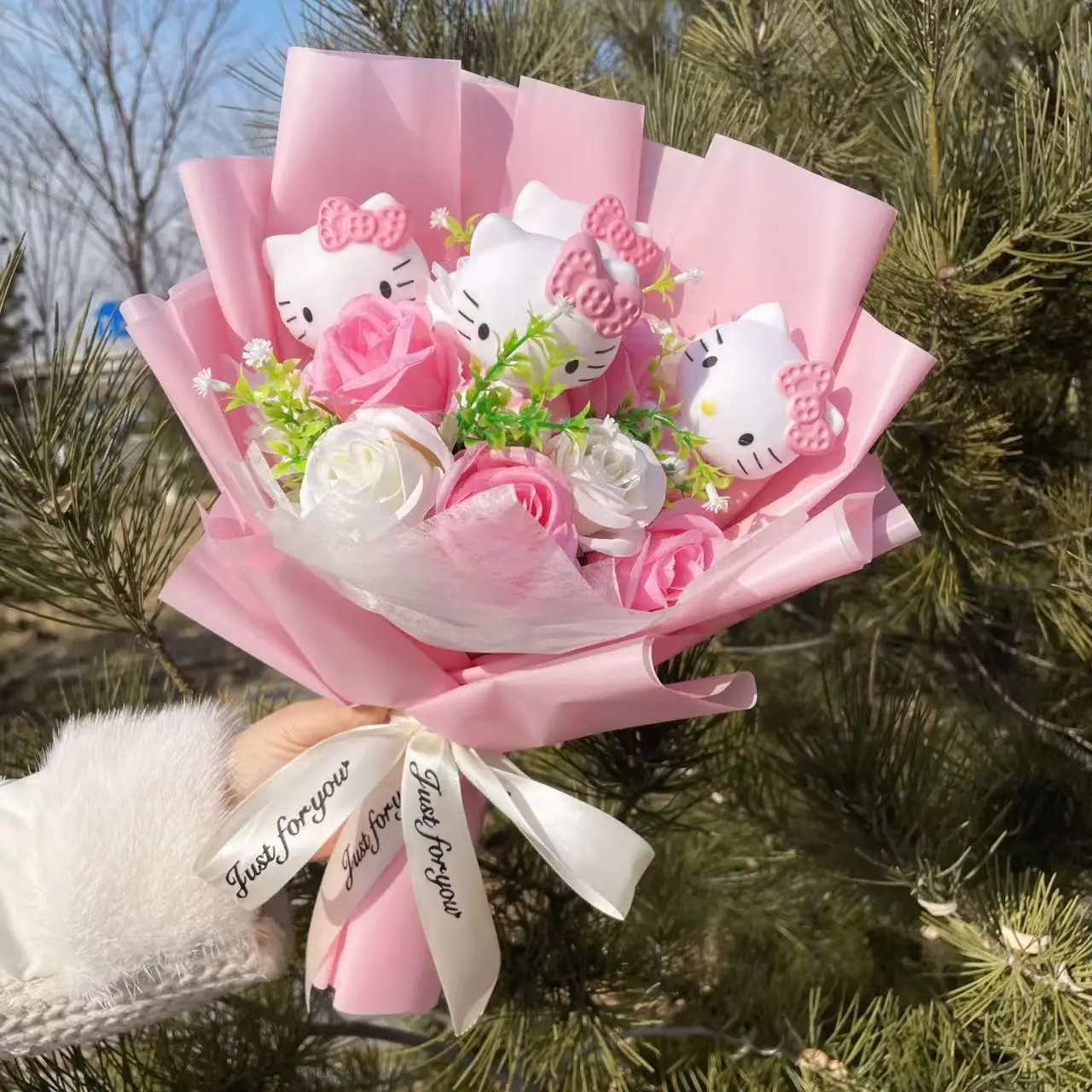 Kawaii hello kitty кошки куклы - Фотография_2