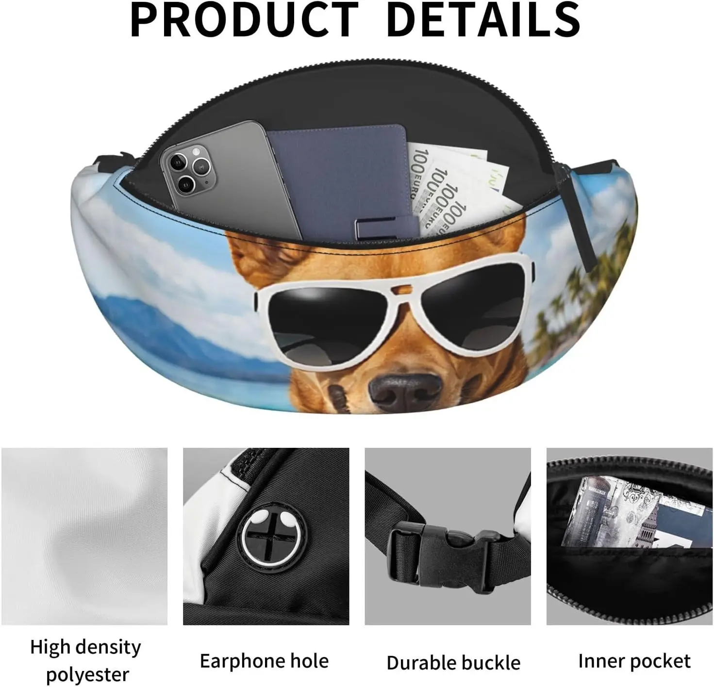 (чихуа собака) повседневная поясная - Фотография_2