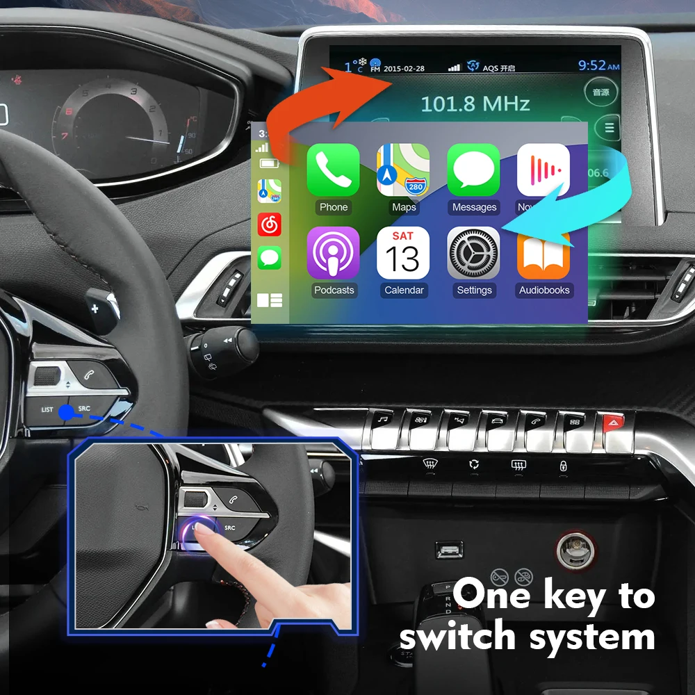 Беспроводной carplay android auto - Фотография_4
