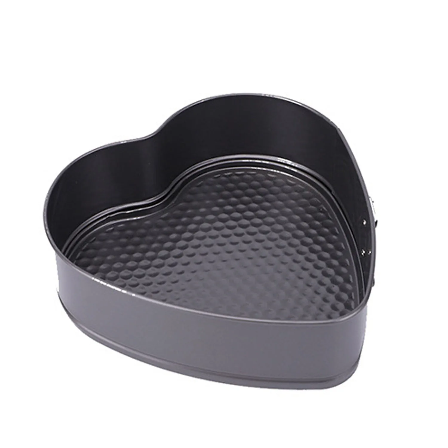 Антипригарная форма для торта темно-серого цвета в форме сердца