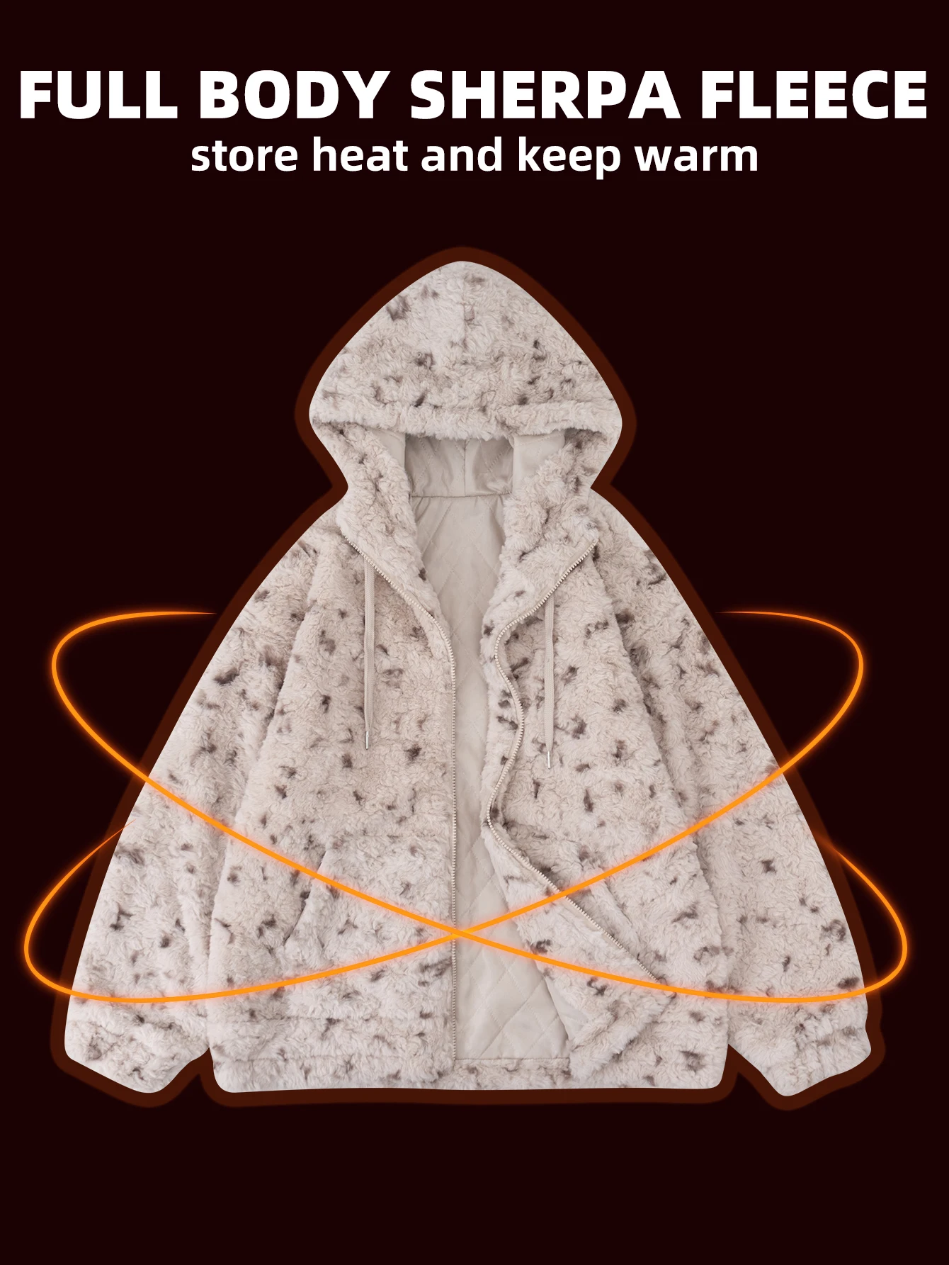 Y2k эстетика тай-дай пушистый женский - Фотография_4