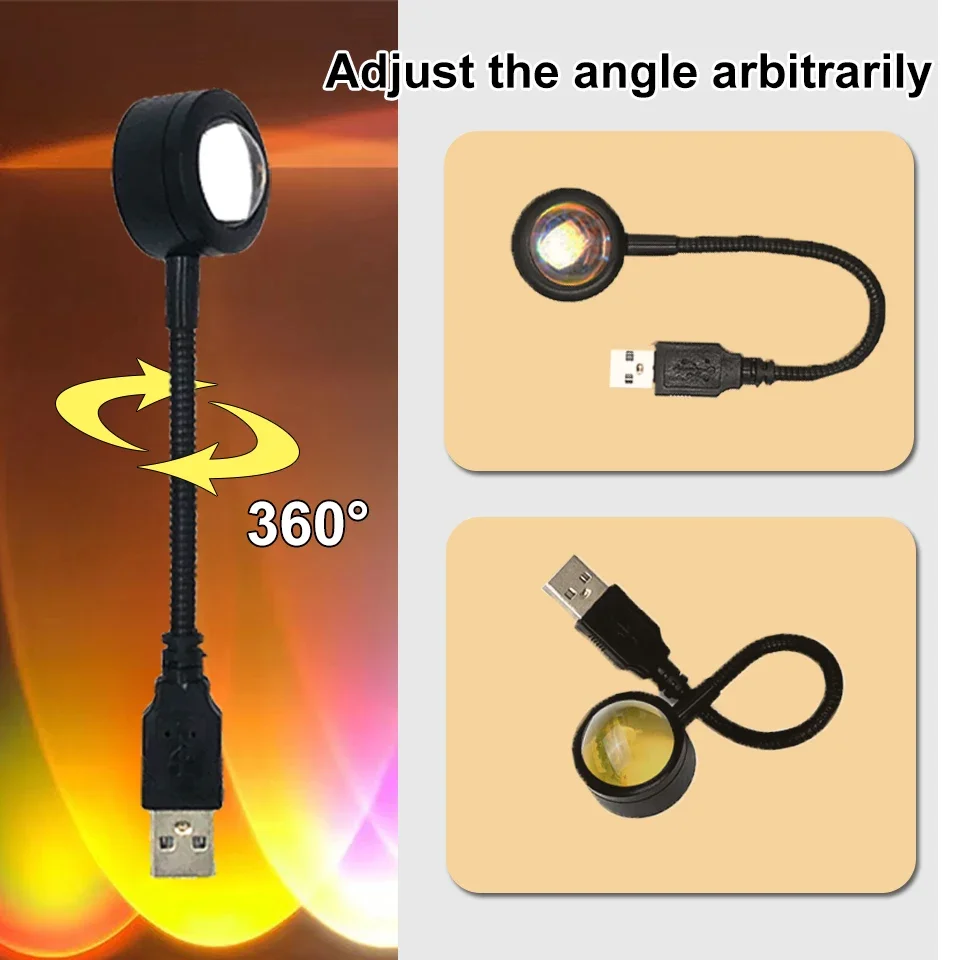 1x usb лампа заката - Фотография_4