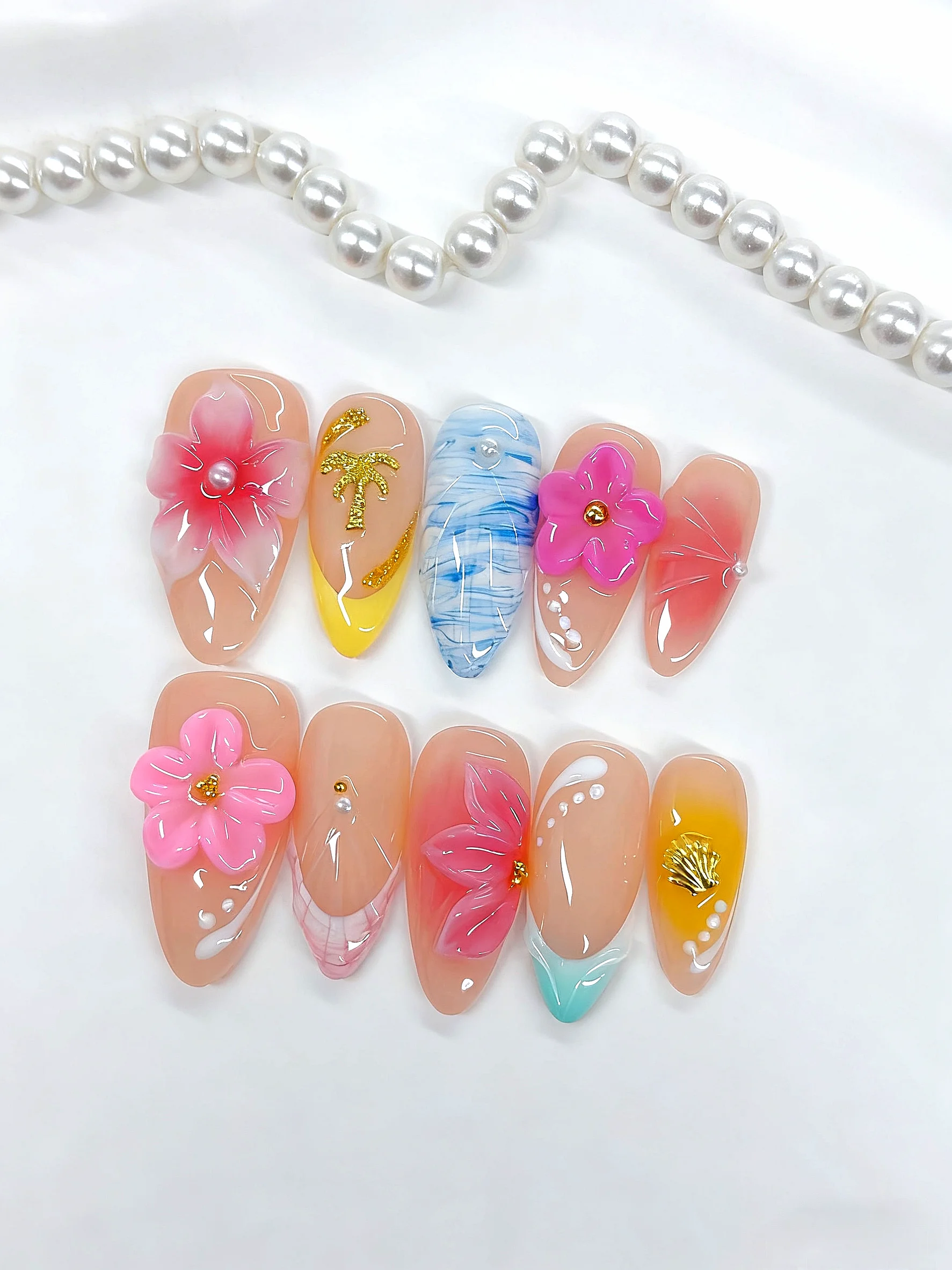 Пресс tropical paradise на ногтях - Фотография_2