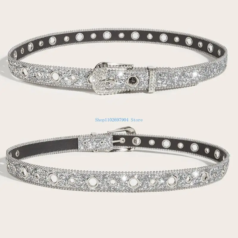 N7yf cowboy bling afinestone buckle - Фотография_2