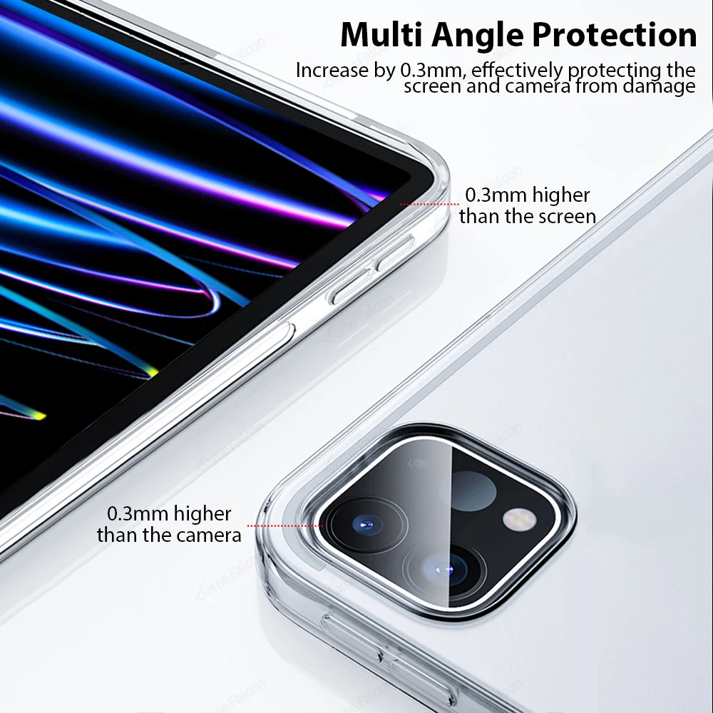 Прозрачный чехол для ipad pro 13 11 m4 m2 2024 12 - Фотография_4