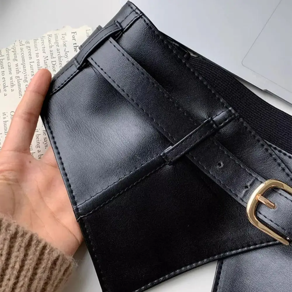 Регулируемые эластичные пояса в стиле панк из искусственной кожи - Фотография_5