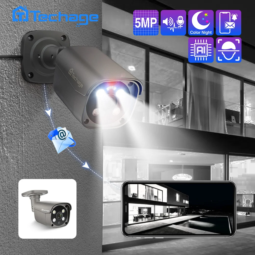 H.265 4k 8mp 5mp poe ip камера