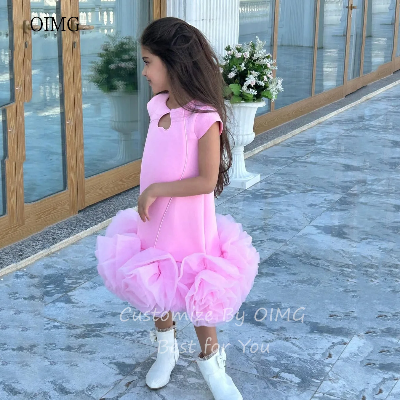 Oimg принцесса розовый бал платья - Фотография_2