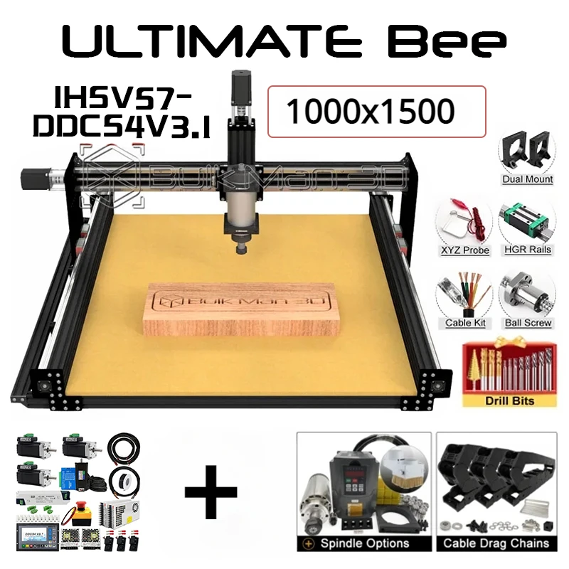 Чпу-машина bulkman 3d black 1000x1000 ultimate bee