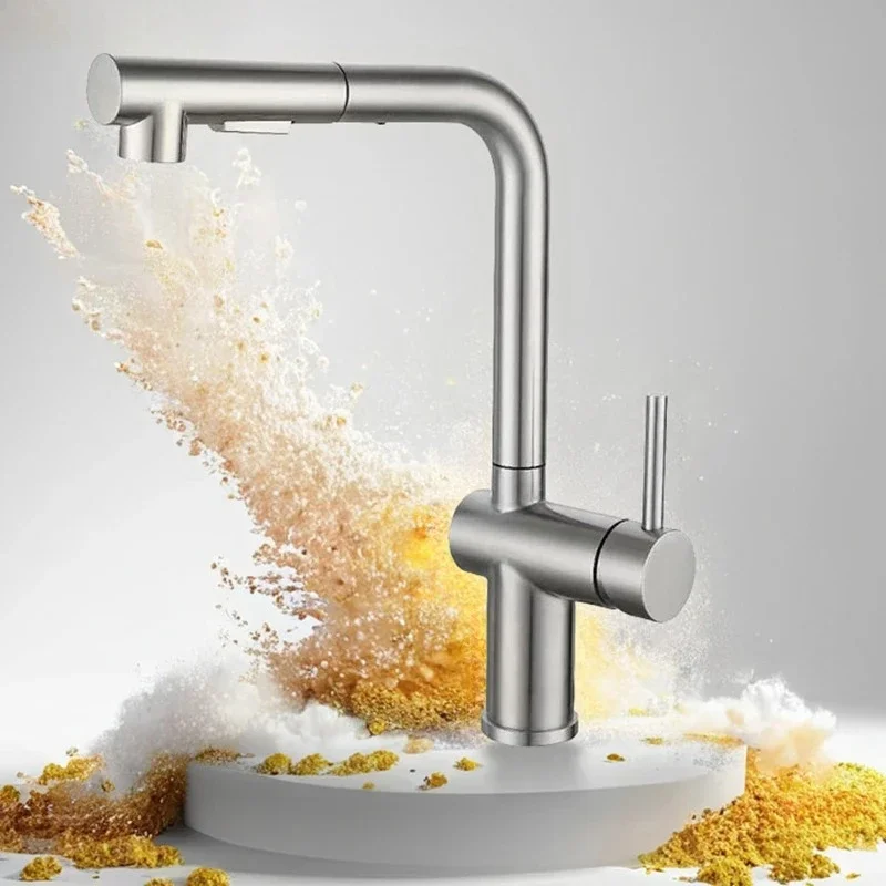 Матовый никель, кухонный смеситель