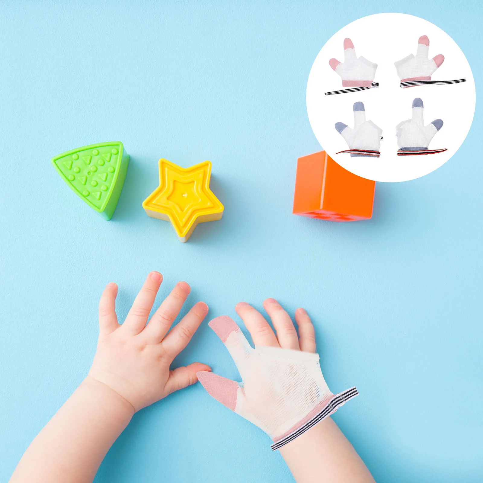 2 пары перчаток для защиты от сосания пальцев - Фотография_6