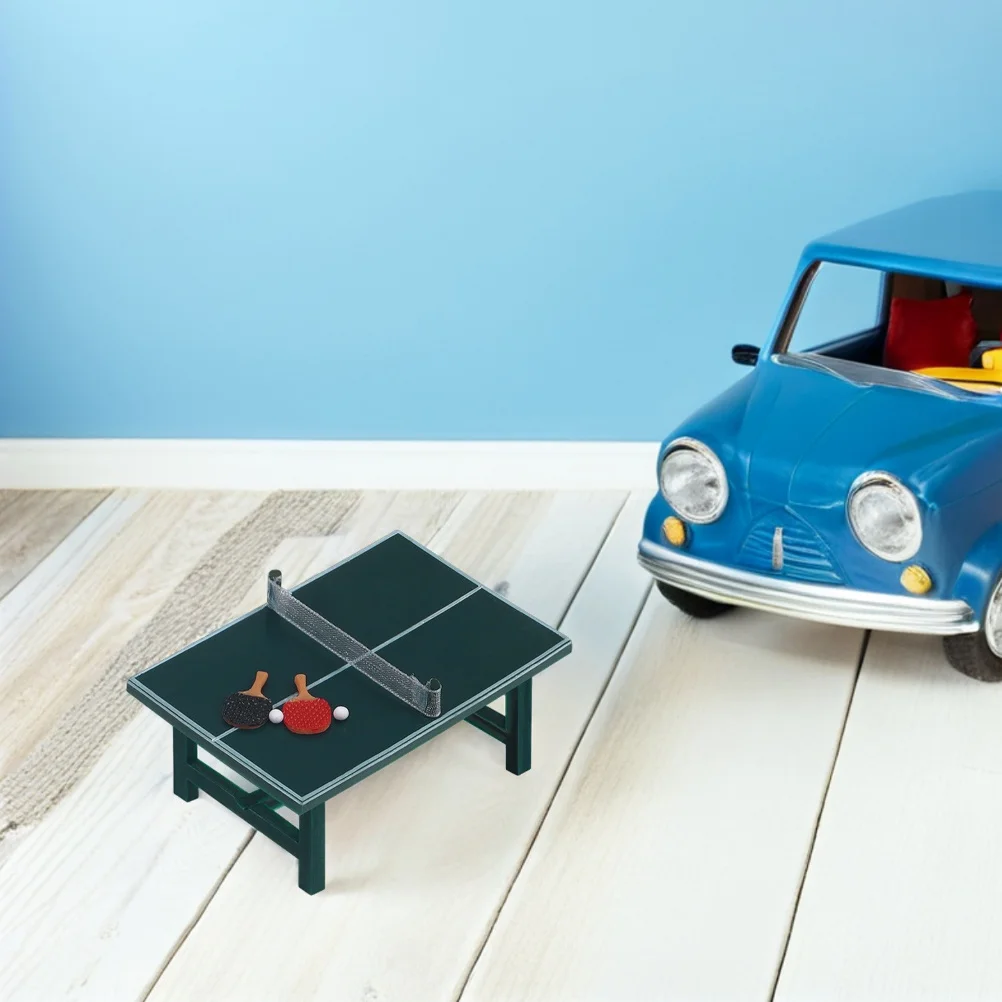 2 комплекта, реалистичный миниатюрный набор для настольного тенниса - Фотография_2