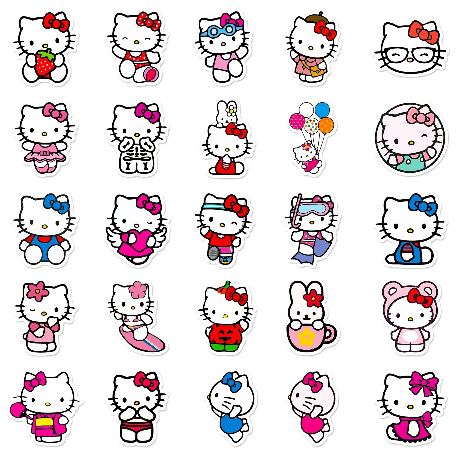 Sanrio hello kitty милые наклейки - Фотография_5