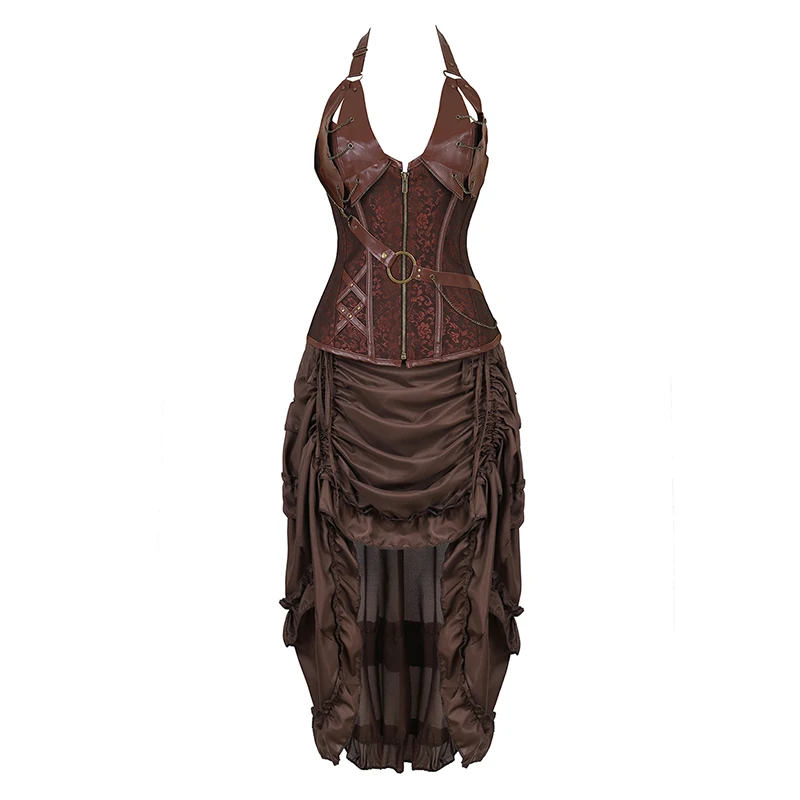 Платье-корсет в стиле стимпанк для женщин - Фотография_3