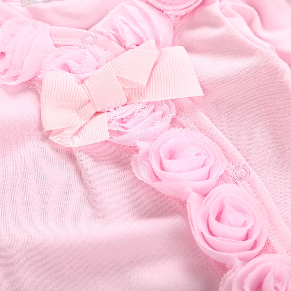 Детский хлопковый кружевной комбинезон - Фотография_4