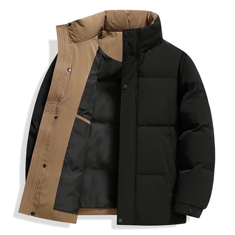 Высококачественные мужские повседневные куртки на белом утином пуху - Фотография_3