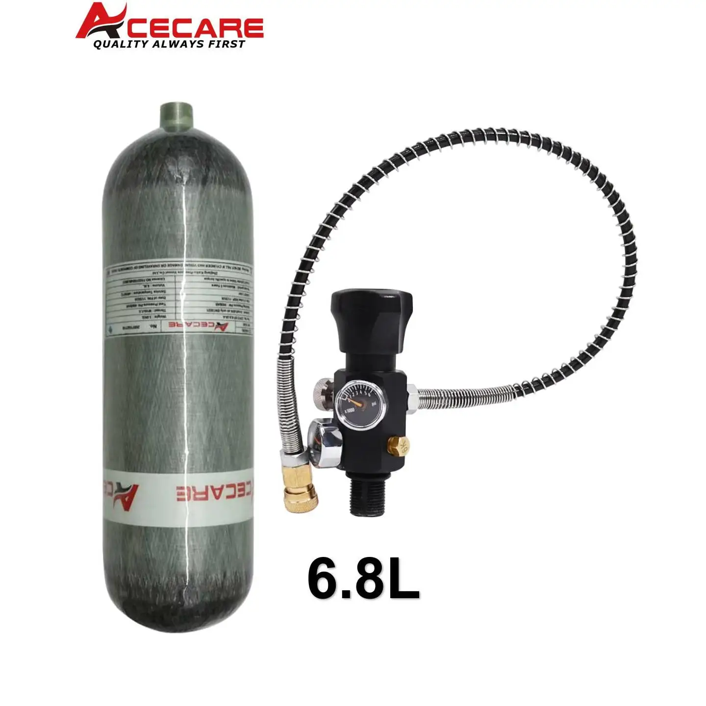 Acecare 6,8 л цилиндр из углеродного