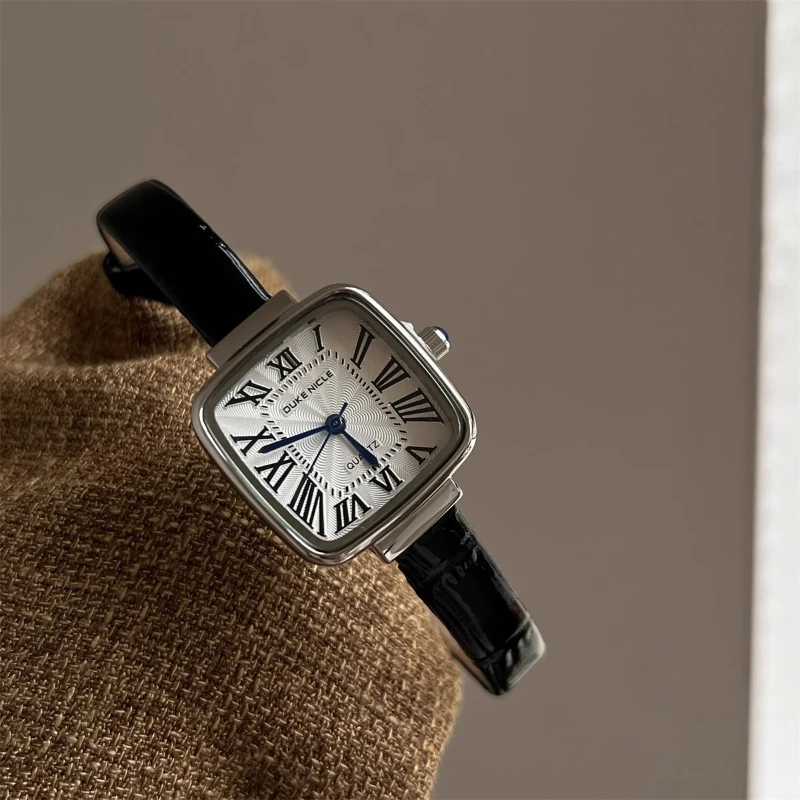 Винтажные квадратные кварцевые часы для женщин - Фотография_4