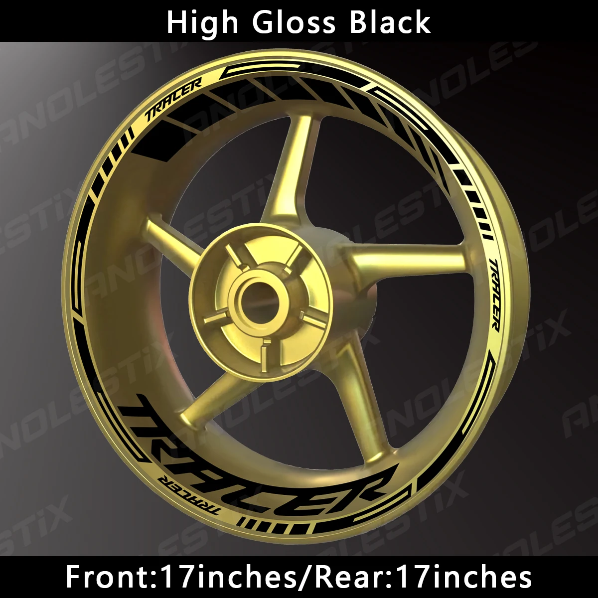 Anolestix светоотражающая наклейка на колесо мотоцикла - Фотография_6