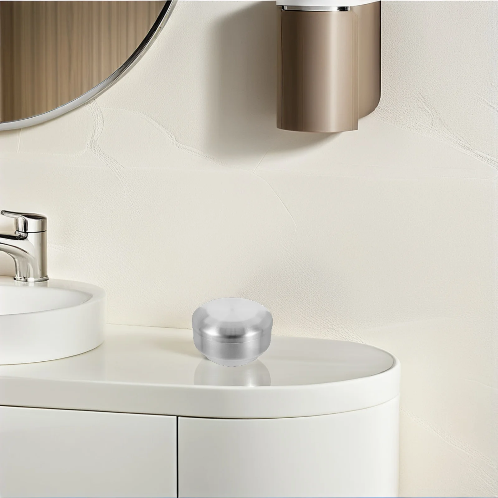 Чаша для бритья из нержавеющей стали с крышкой