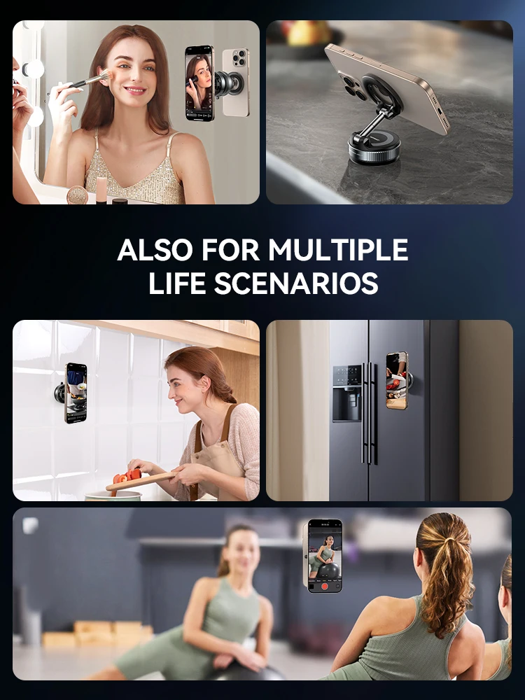 Joyroom magnetic suction cup phone - Фотография_5