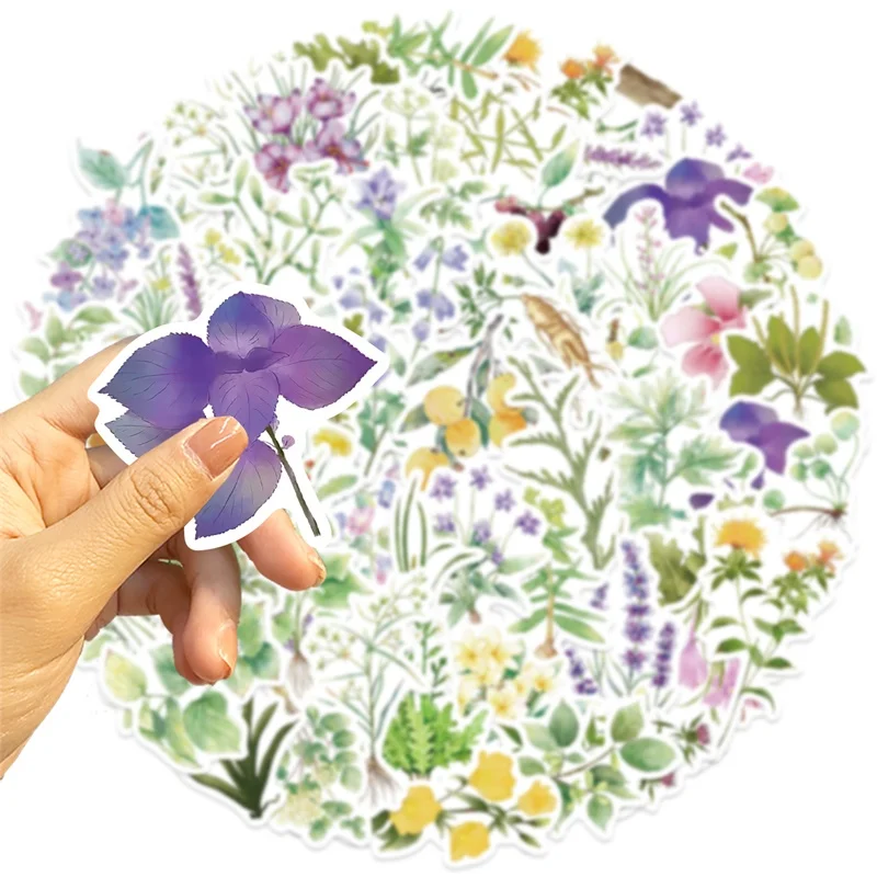 Kawaii ins маленький цветок липкая - Фотография_4