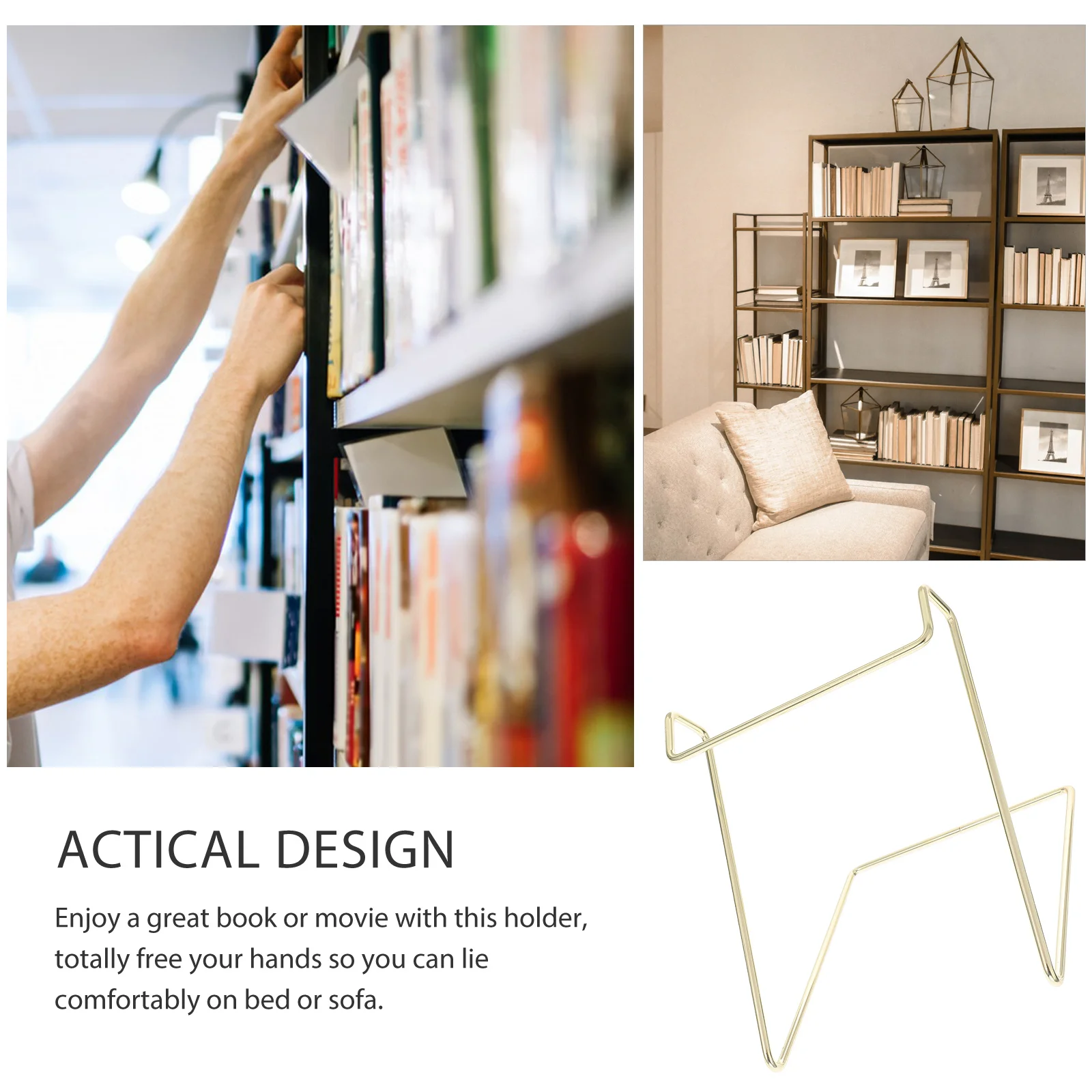 Металлическая подставка для книжной полки - Фотография_4