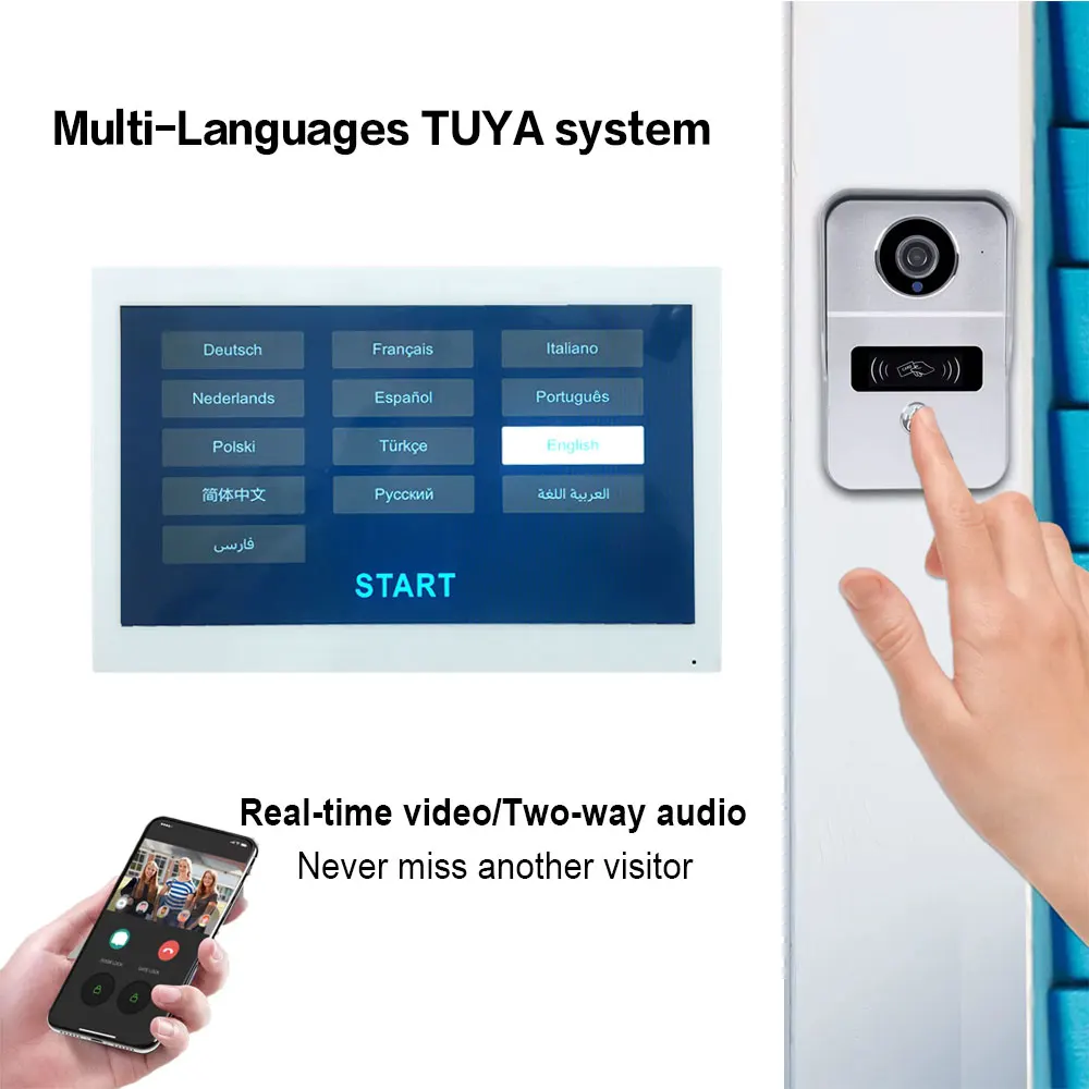 2-проводная система видеодомофона tuya wi-fi hd 1080p - Фотография_3