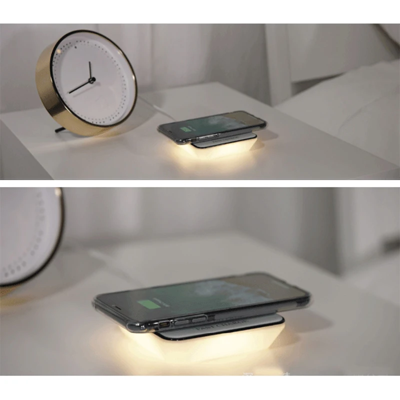 Настольная светодиодная лампа с беспроводным зарядным устройством - Фотография_4