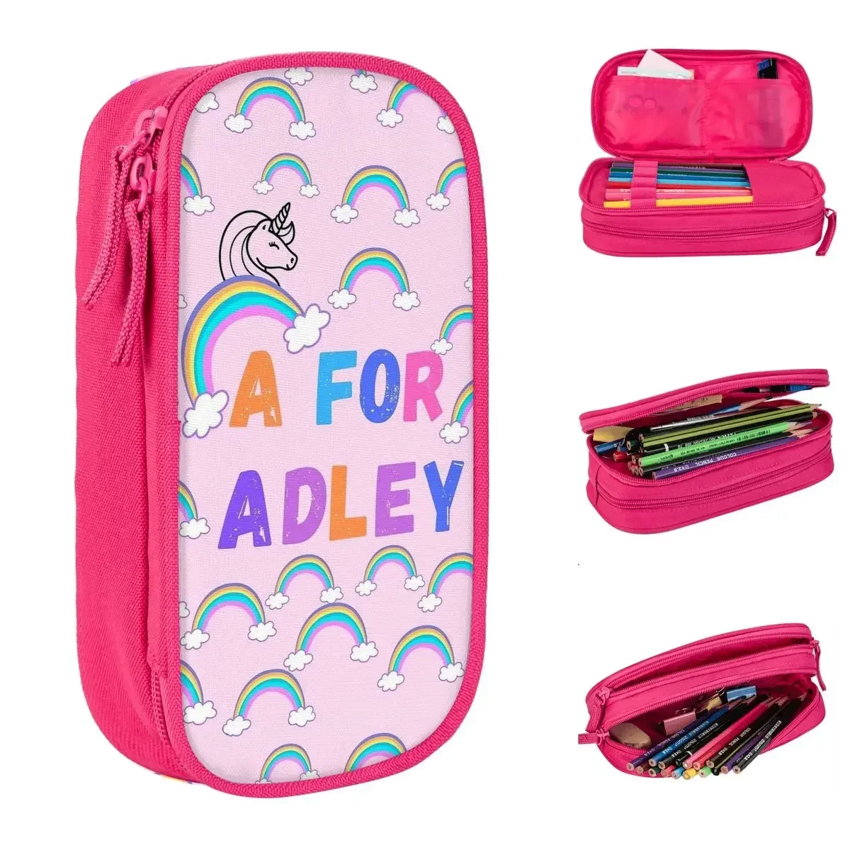 Розовый пенал a for adley