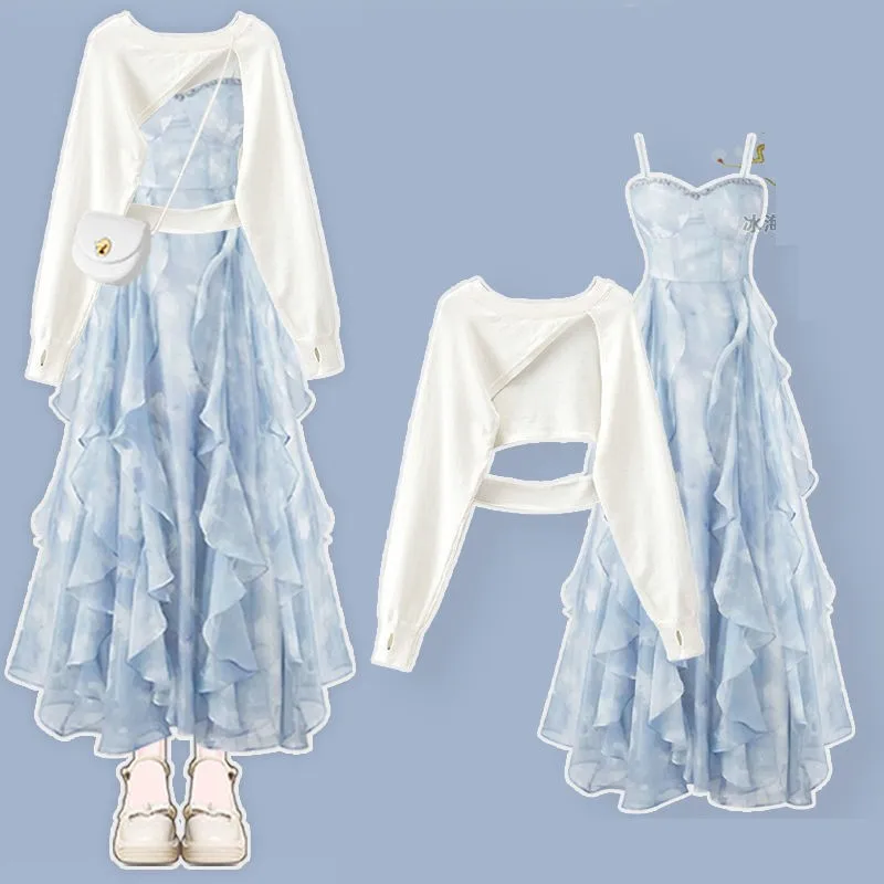 Женское осенне-летнее новое шикарное платье